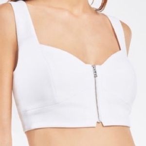 BCBGMaxAzria White Crop Top